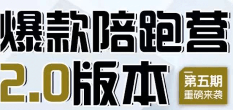 淘系爆款陪跑营2.0【第5期】