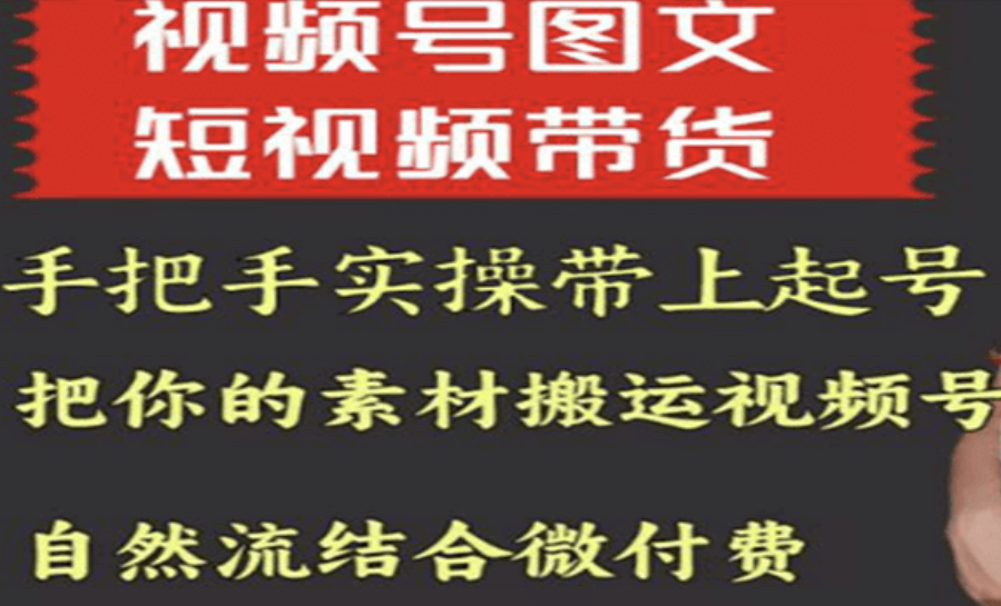 视频号王依依图文短视频带货线上课