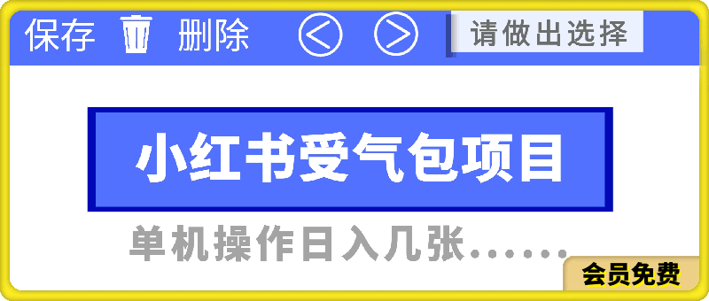 小红书受气包项目，单机操作日入几张