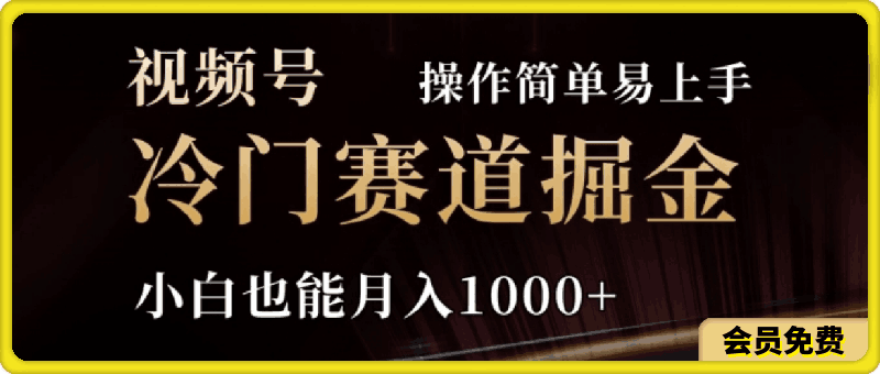 2024视频号三国冷门赛道掘金，操作简单轻松上手，小白也能月入1000+