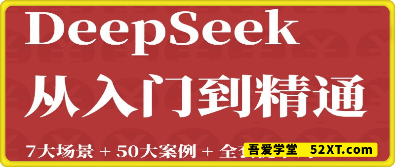 《DeepSeek从入门到精通：7大场景 50大案例 全套提示词》