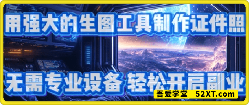 用强大的生图工具制作证件照，无需专业设备，轻松开启副业