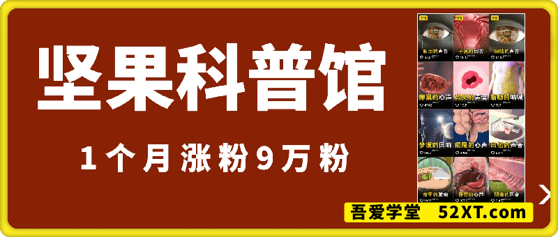 坚果科普馆，伙伴计划、分成计划、涨粉卖号