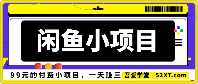 闲鱼小项目（99元付费项目）