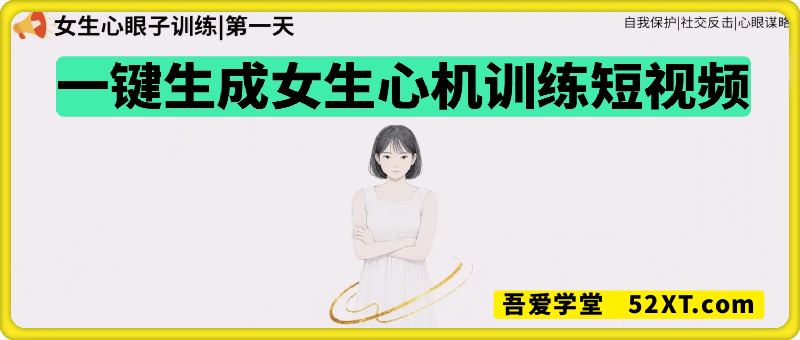 一键生成女生心机训练短视频工作流