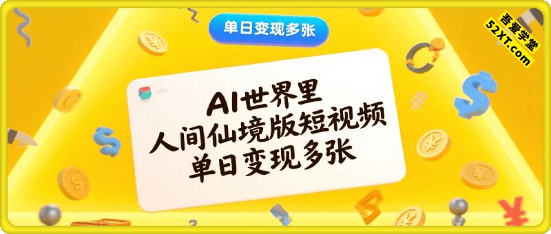 AI世界里人间仙境版，一场视觉盛宴的项目拆解，单日变现多张