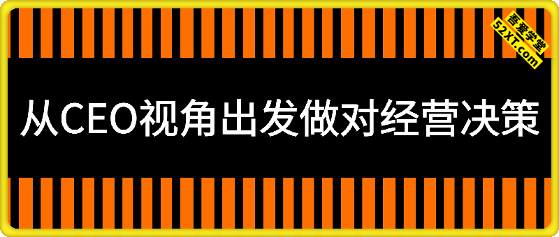 lisa【商业思维】从CEO视角出发做对经营决策