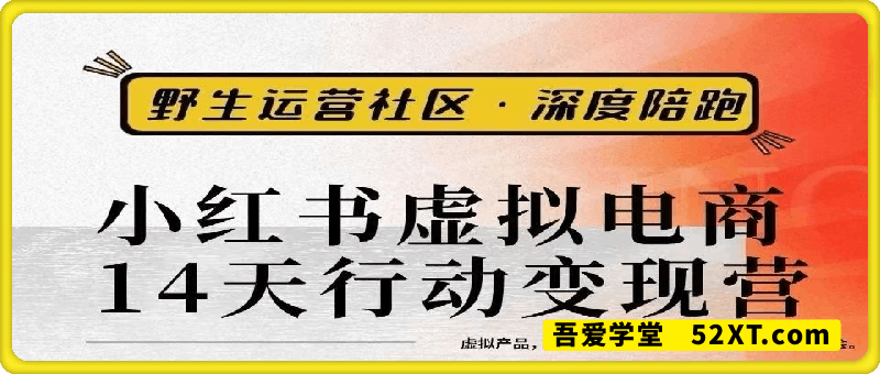 小红书电商14天变现训练营3.0
