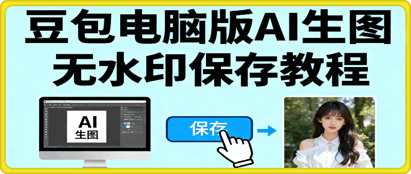 豆包电脑版Ai生图无水印保存教程