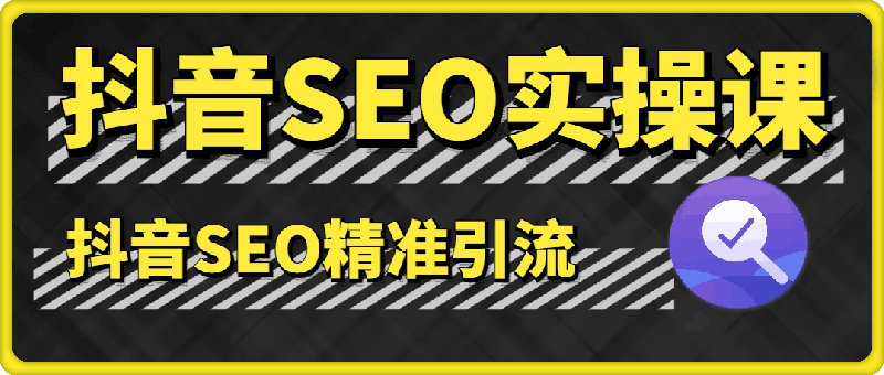 抖音SEO实操课（精准引流）