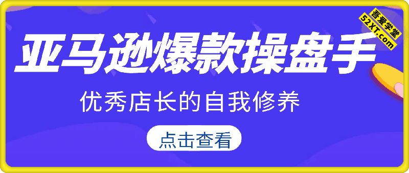 亚马逊爆款操盘手：优秀店长的自我修养