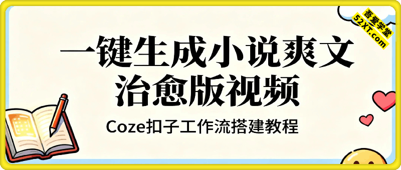 Coze扣子工作流一键生成小说爽文治愈版视频，保姆级搭建教程