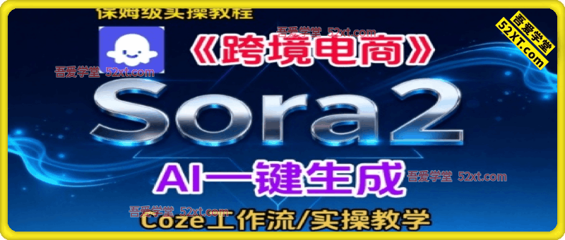 Sora2生成《跨境电商》英文短视频，实操搭建教学课，通俗易懂，包教包会