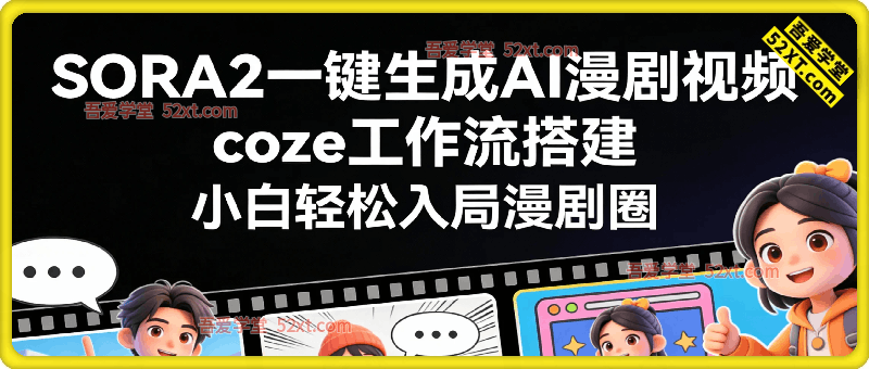 SORA2一键生成AI漫剧视频coze工作流搭建教程，小白轻松入局漫剧圈