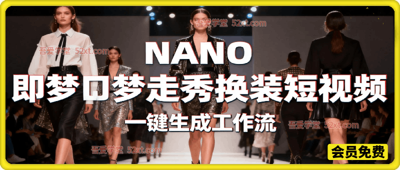 Coze扣子智能体工作流一键生成“nano即梦走秀换装“短视频，全流程保姆级教学