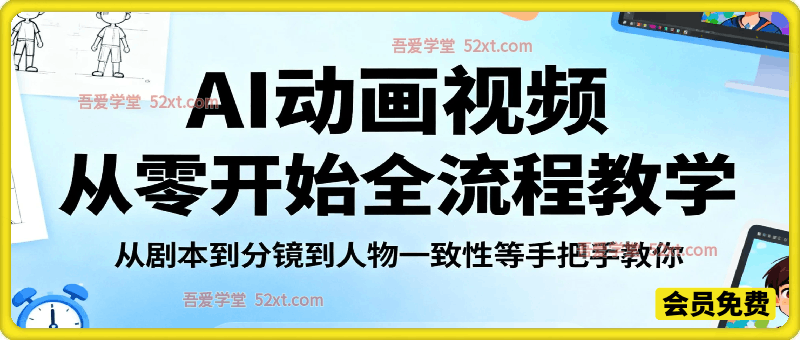 AI动画视频从零开始全流程教学，从剧本到分镜到人物一致性等手把手教你