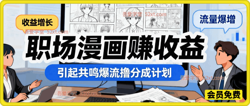 利用职场漫画賺爆视频号分成计划，附详细教程