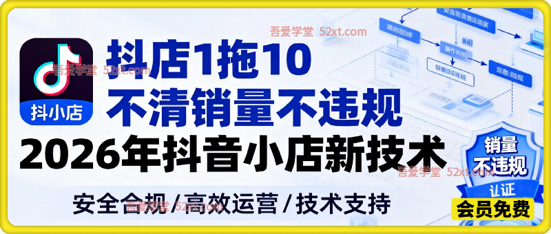抖店1拖10不清销量不违规——2026年抖音小店新技术