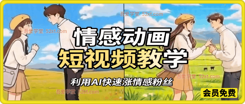 情感动画短视频教学，利用AI快速涨情感粉丝
