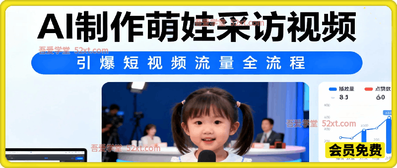 AI制作“萌娃采访”视频，引爆短视频流量，附制作全流程