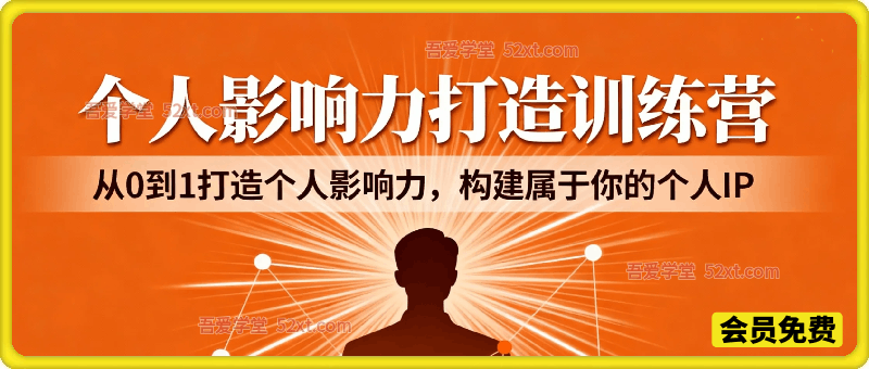 个人IP影响力快速打造，构建属于你的个人IP