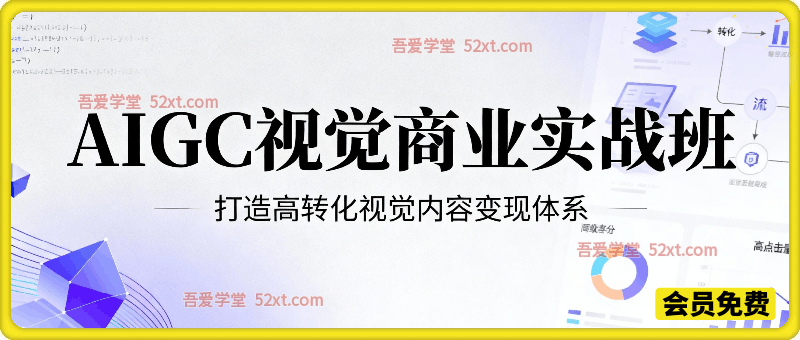 AIGC 视觉商业实战班｜从工具实操到商业落地，打造高转化视觉内容变现体系