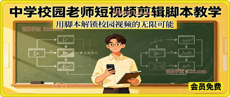 中学校园视频剪辑脚本教学，用脚本解锁校园视频的无限可能