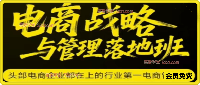 蒋晖电商战略与管理落地班26年2月份杭州线下课（音频+字幕+课件）