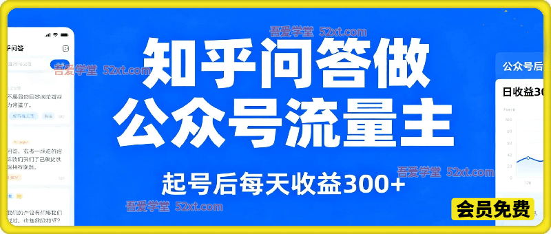 利用知乎问答做公众号流量主，起号后每天收益300+