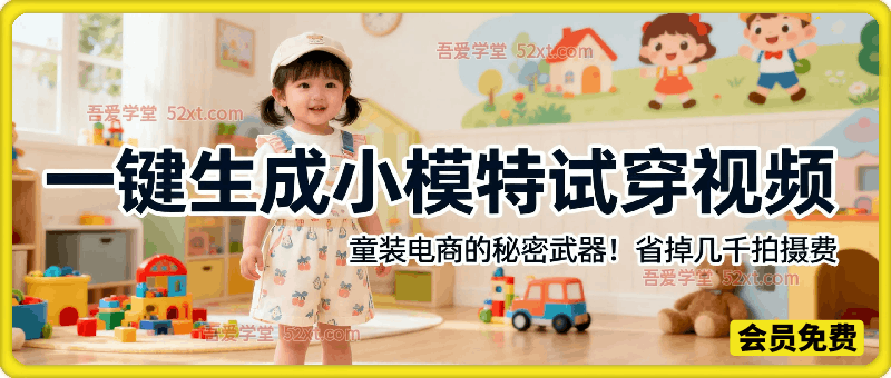 童装电商的秘密武器！用扣子一键生成小模特试穿视频，省掉几K拍摄费