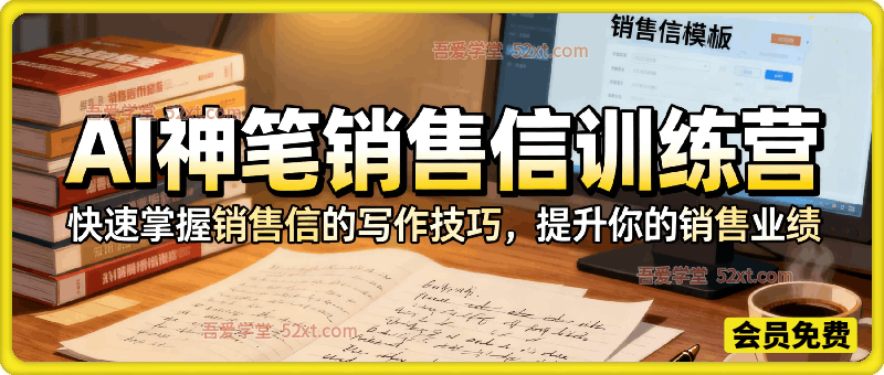 AI神笔销售信训练营，快速掌握销售信的写作技巧，提升你的销售业绩。