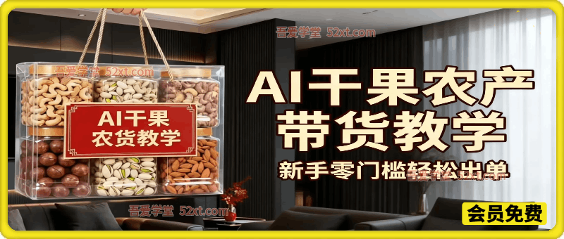 AI 干果农产带货教学｜新手零门槛轻松出单