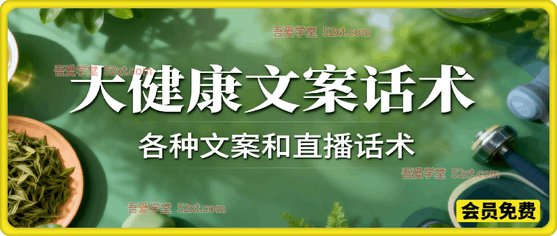 大健康文案话术，各种文案和直播话术