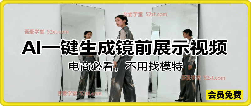 电商必看！不用找模特，AI一键生成镜前展示视频，扣子工作流完整教程