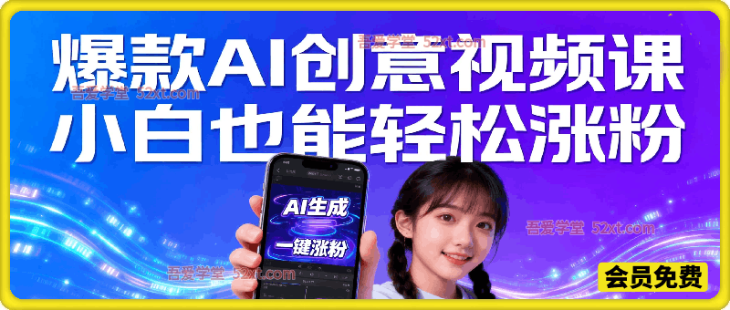 爆款AI创意视频课 小白也能轻松涨粉
