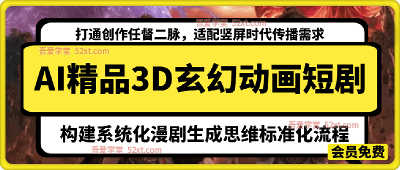 AI精品3D漫剧S级玄幻穿越修真动画短剧，构建系统化漫剧生成思维标准化流程