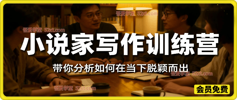 小说加写作训练营，带你分析如何在当下脱颖而出，开启你的职业创作之路