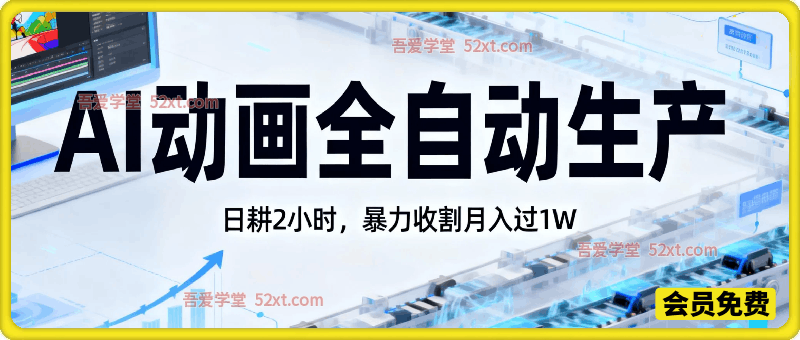2026暴利风口：AI动画全自动生产，日耕2小时，暴力收割月入过1W