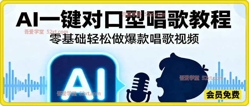 AI一键对口型唱歌教程：视频人物自动跟唱+音色转换，零基础轻松做爆款唱歌视频