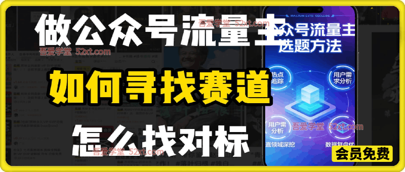 零基础做公众号流量主，如何找到适合自己的赛道