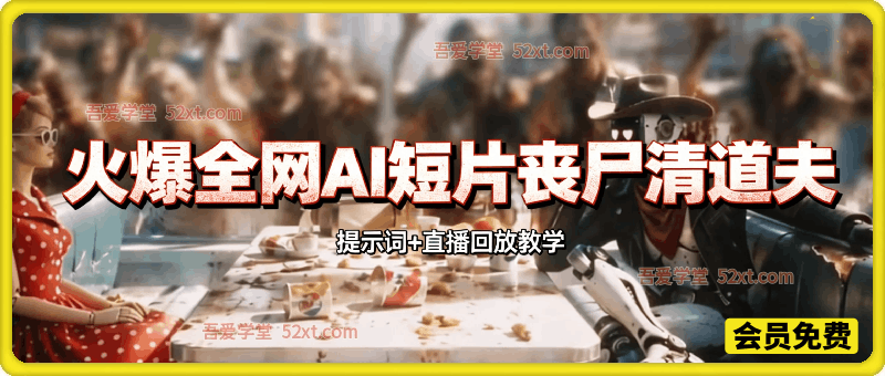 国产AI大神Mx-Shell 火爆全网的AI短片《丧尸清道夫》直播教学回放+提示词