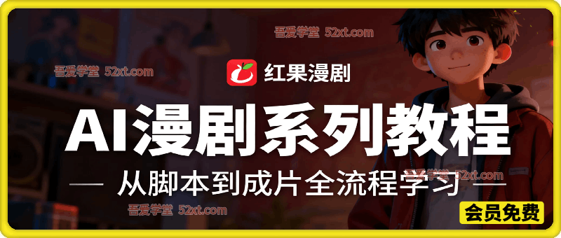 AI漫剧系列教程，从脚本到成片全流程，零基础轻松解锁漫剧创作