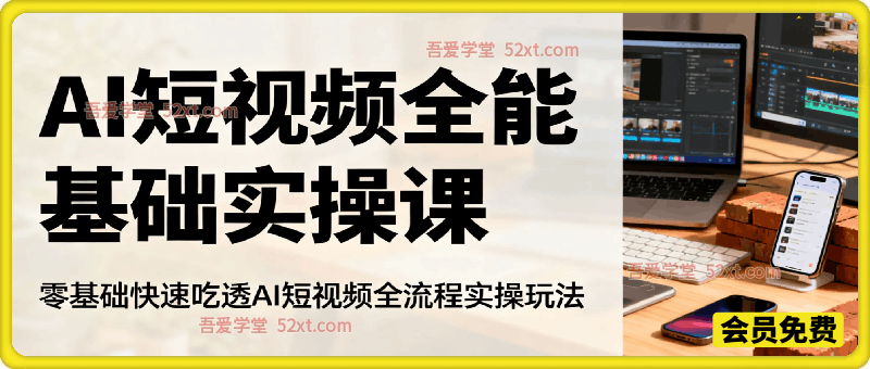 零基础快速吃透 AI 短视频全流程实操玩法