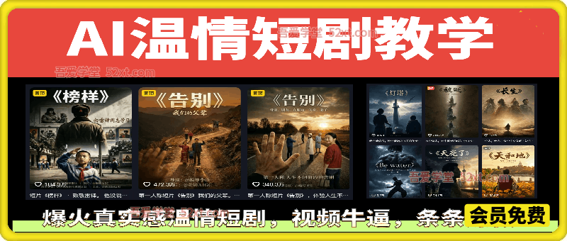 爆火真实感温情短剧玩法，视频条条爆款。精选独家分成计划，接商单收徒等