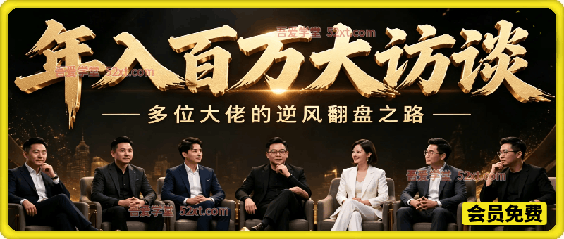 年入百万大访谈，多位大佬的创业逆风翻盘之路