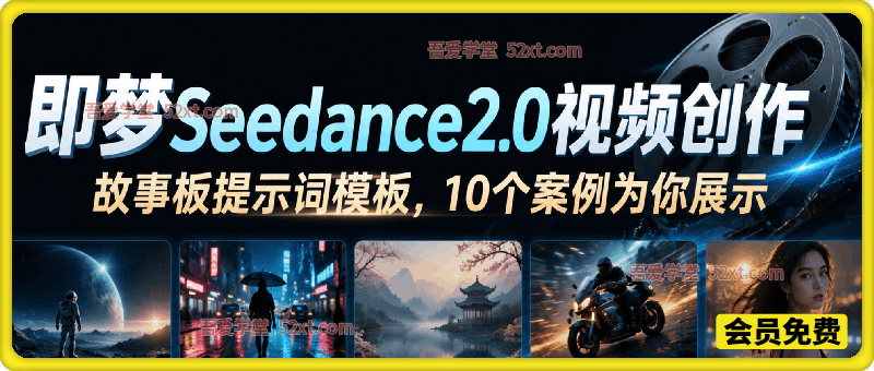 即梦Seedance2.0视频创作，故事板提示词模板，10个案例为你展示