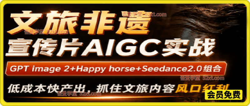 文旅非遗宣传片AIGC实战，GPT image 2+Happy horse+Seedance2.0组合，低成本快产出，抓住文旅内容风口红利