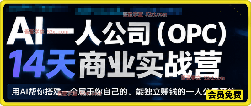 AI一人公司（OPC）14天商业实战营
