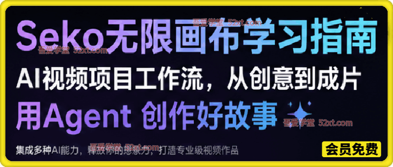 Seko无限画布学习指南，AI视频项目工作流，从创意到成片，用Agent 创作好故事