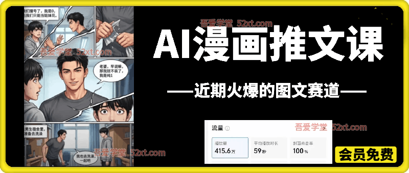 AI 漫画推文课｜爆款图文赛道实操教程